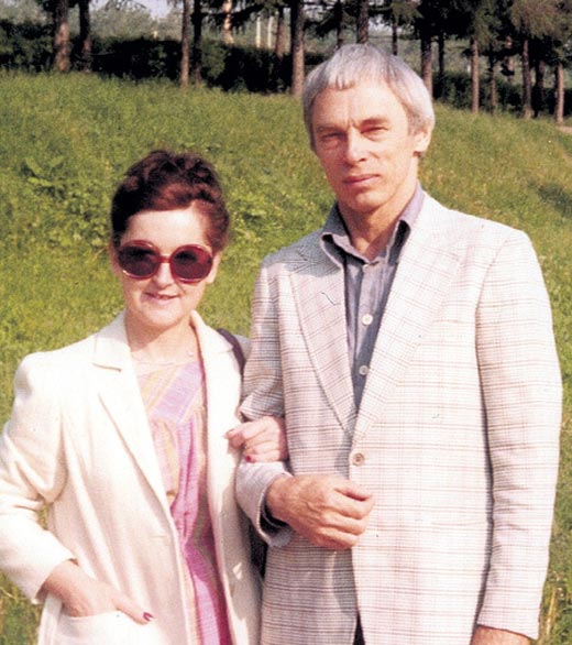 Александр Зацепин и третья жена Женевьев