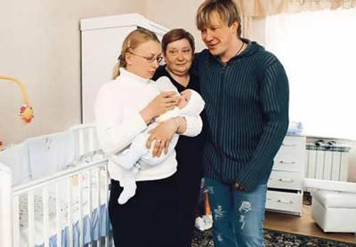 Алексей Кравченко с первой женой Алисой