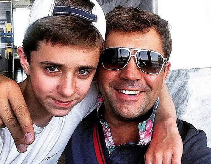 Андрей Карако и сын Егор