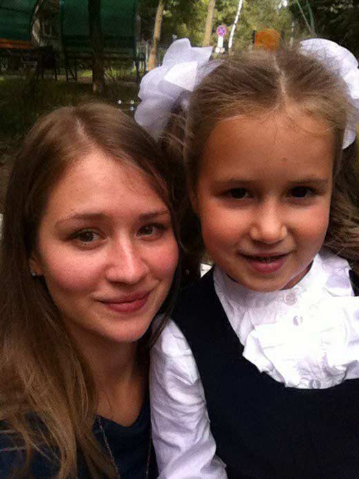 Анна Леванова с дочерью