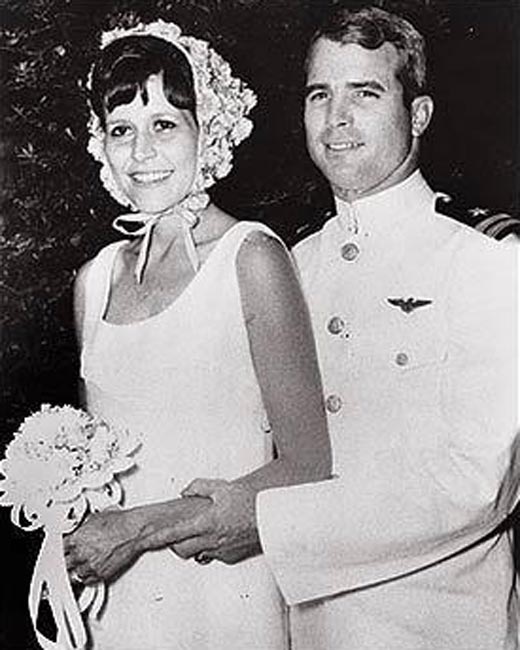 Джон Маккейн и первая жена Кэрол Шепп