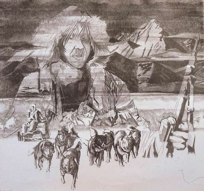 рисунок Федора Конюхова