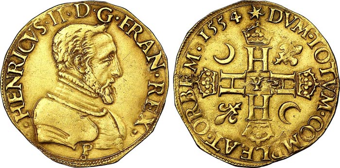 монета Генриха II