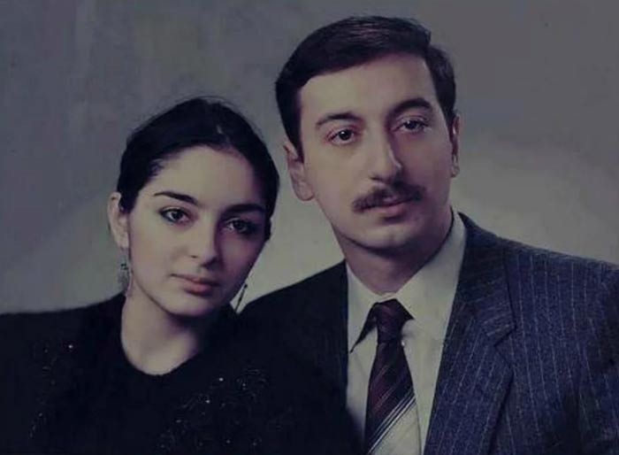Ильхам Алиев и жена Мехрибан в молодости