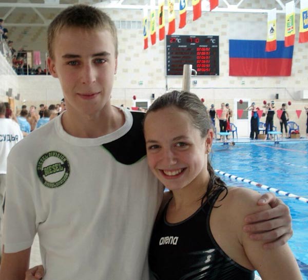 Кирилл Абросимов и жена Ксения в юности