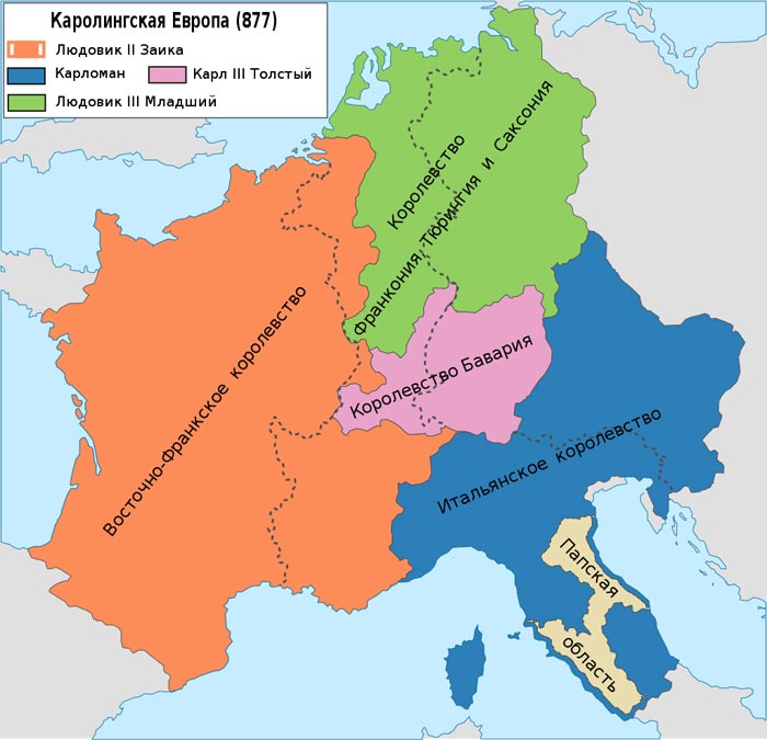 Европа в 877 году