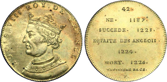 монета Людовика VIII