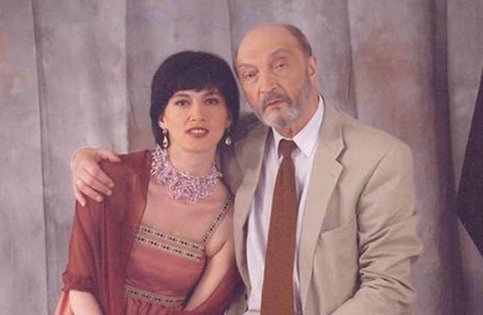 Михаил Козаков и дочь Манана