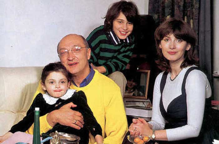 Михаил Козаков и Анна Ямпольская с детьми