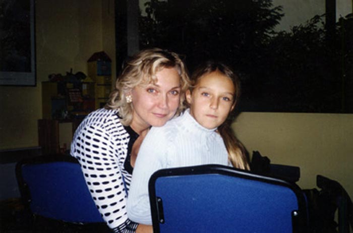 Наталья Захарова с дочерью Машей