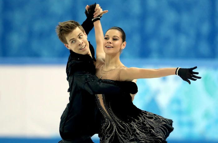 Никита Кацалапов и Елена Ильиных на льду
