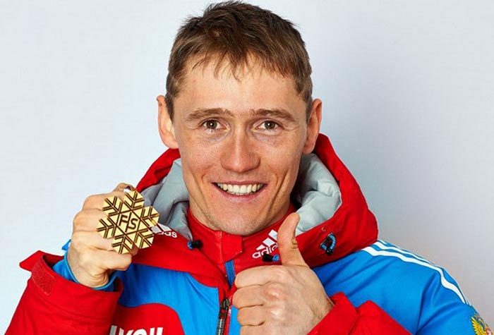 лыжник Никита Крюков