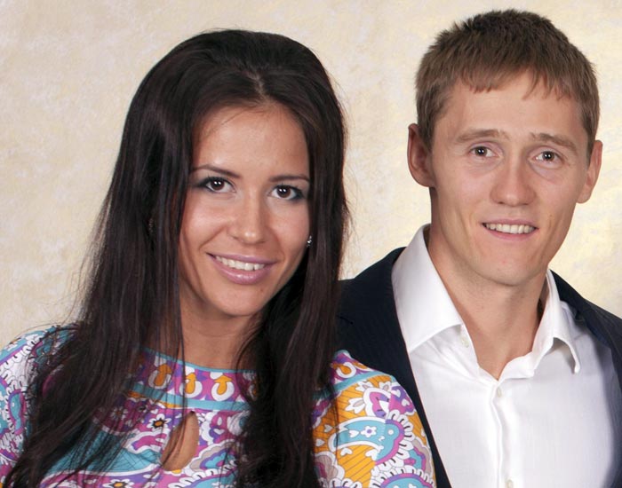 Никита Крюков и жена Юлия