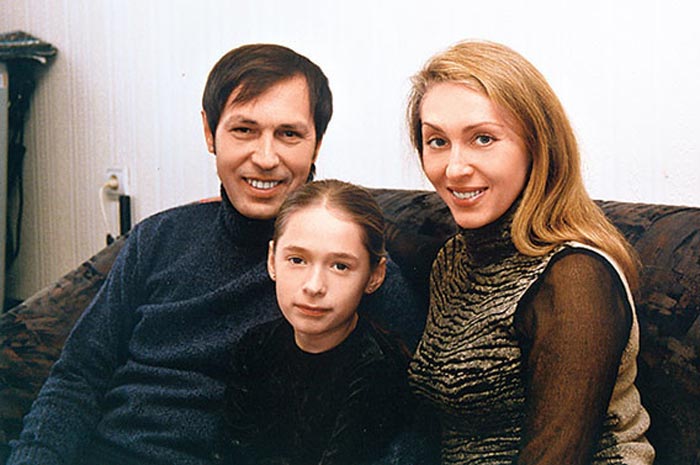 Николай Носков с женой и дочерью