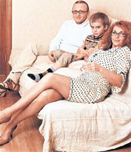 Татьяна Лютаева и Дмитрий Мишин с сыном Домиником