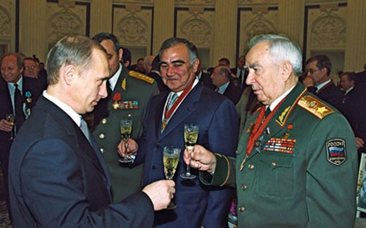 Виктор Куликов и Владимир Путин