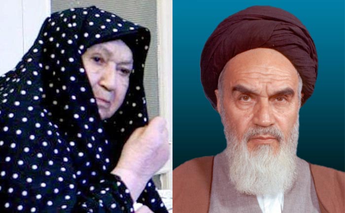 Аятолла Хомейни и жена Хадидже Сакафи