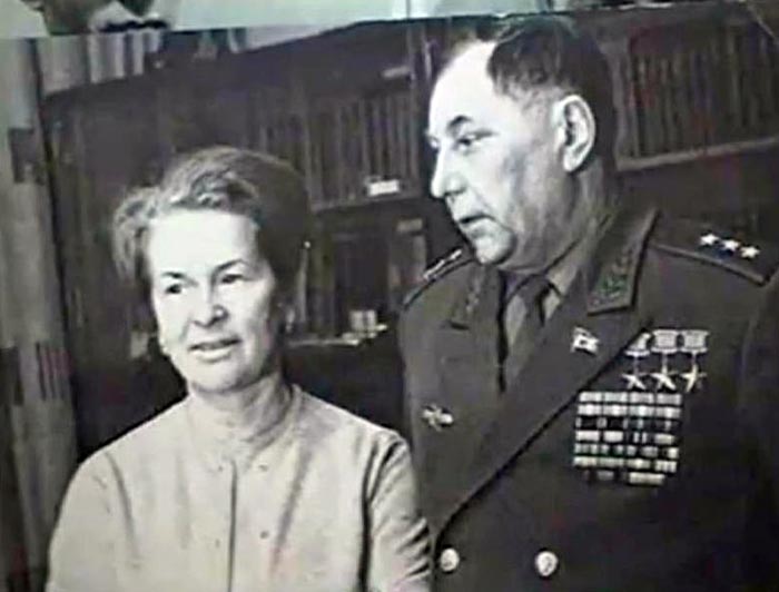 Александр Покрышкин с женой Марией