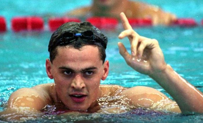 олимпийский чемпион Александр Попов