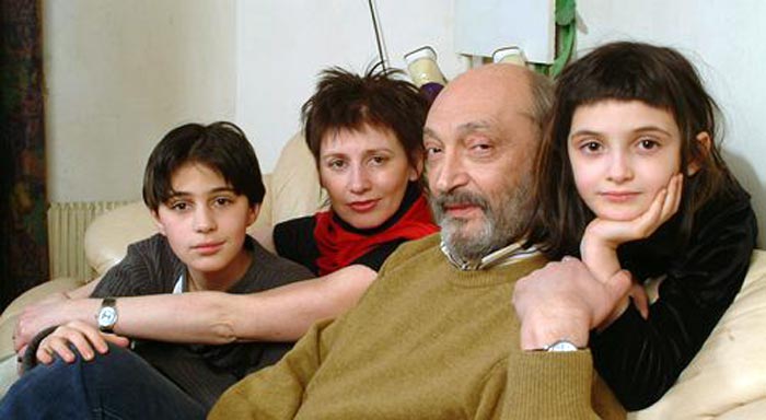 Анна Ямпольская и Михаил Козаков с детьми