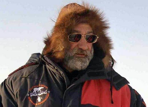 Артур Чилингаров на Северном полюсе
