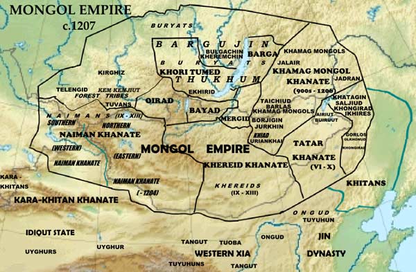 Монгольская империя 1207