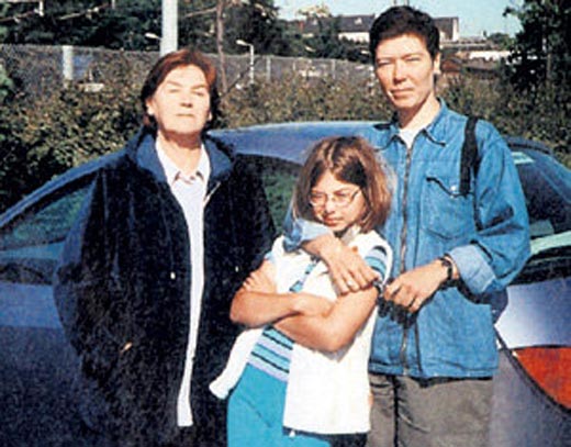 Дарья Соломина с мамой и дочерью