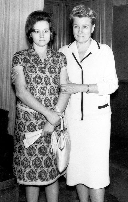 Екатерина Фурцева и дочь Светлана