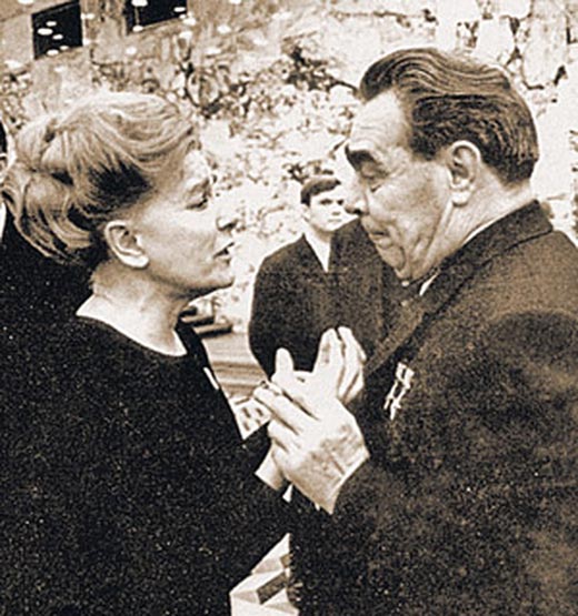 Екатерина Фурцева и Леонид Брежнев