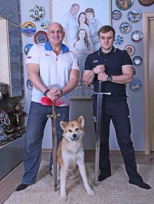 Игорь Огурцов с отцом