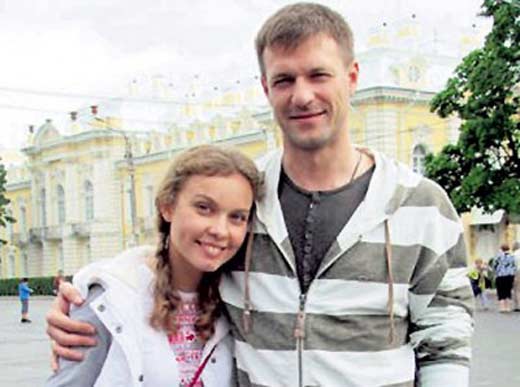 Константин Стрельников с бывшей женой Полиной
