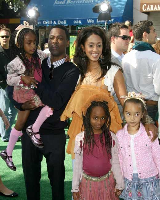 Крис Рок с женой и детьми 3