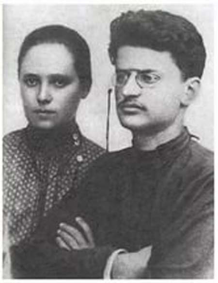 Лев Троцкий и первая жена Александра Соколовская
