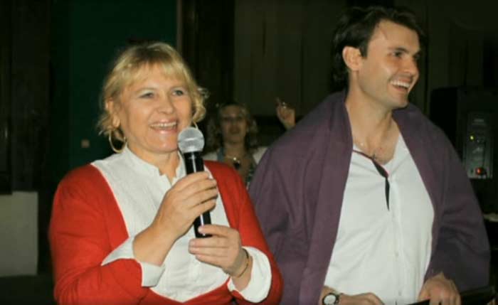 Любовь Полехина и сын Дмитрий Риберо