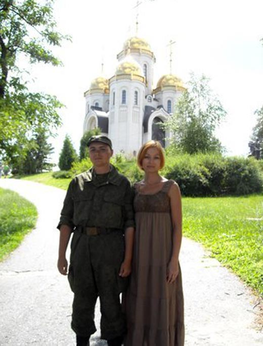 Наталья Старых и сын Степан