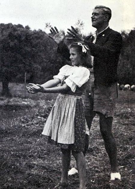 Отто Скорцени и дочь Вальтраут