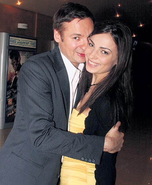 Павел Санаев и жена Алена Фонина