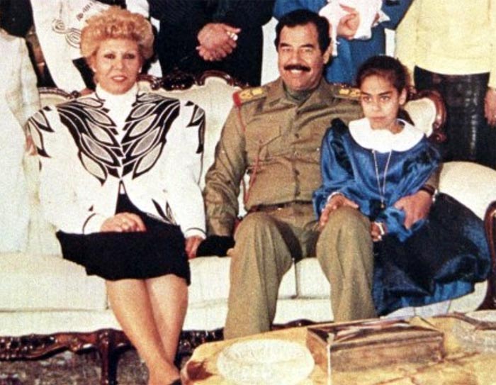 Саддам Хусейн и жена Саджида