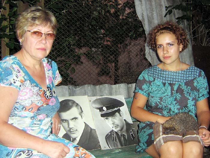 Вдова и дочь Сергея Подгорного