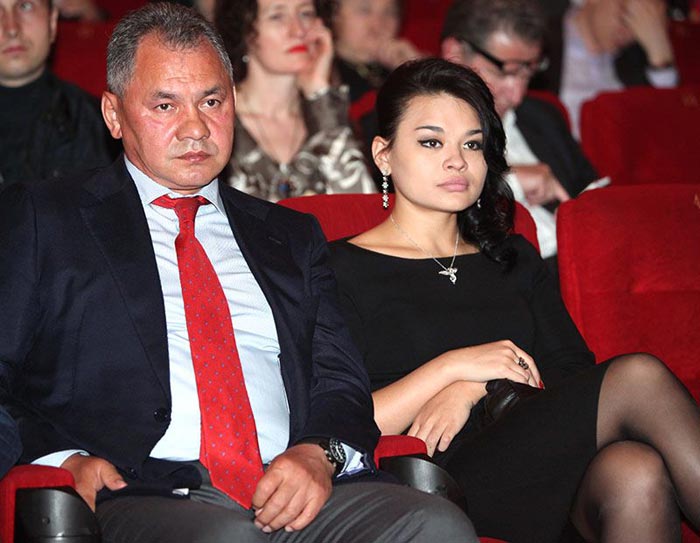 Сергей Шойгу и дочь Ксения