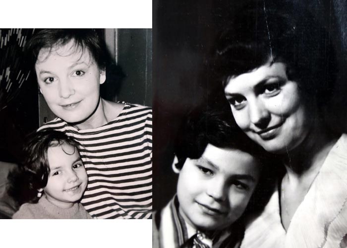 Татьяна Судец с сыном и дочерью