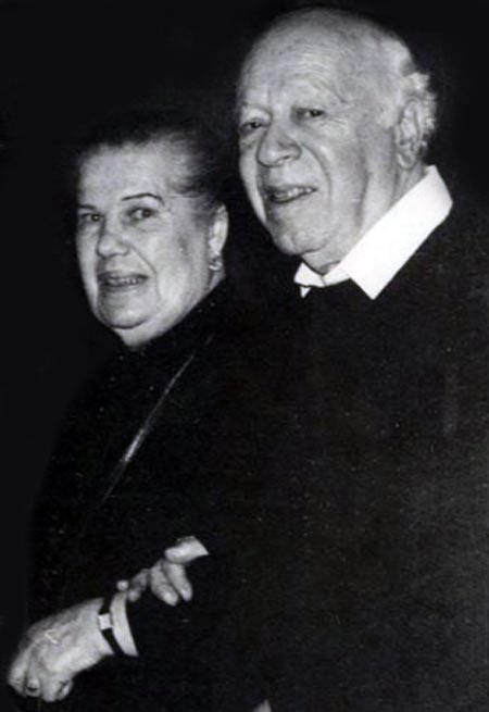 Валентин Плучек и жена Зинаида Дмитриева