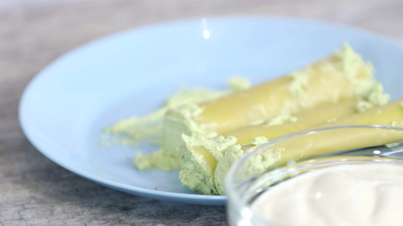 Рецепт. Каннеллони с творожным сыром и шпинатом